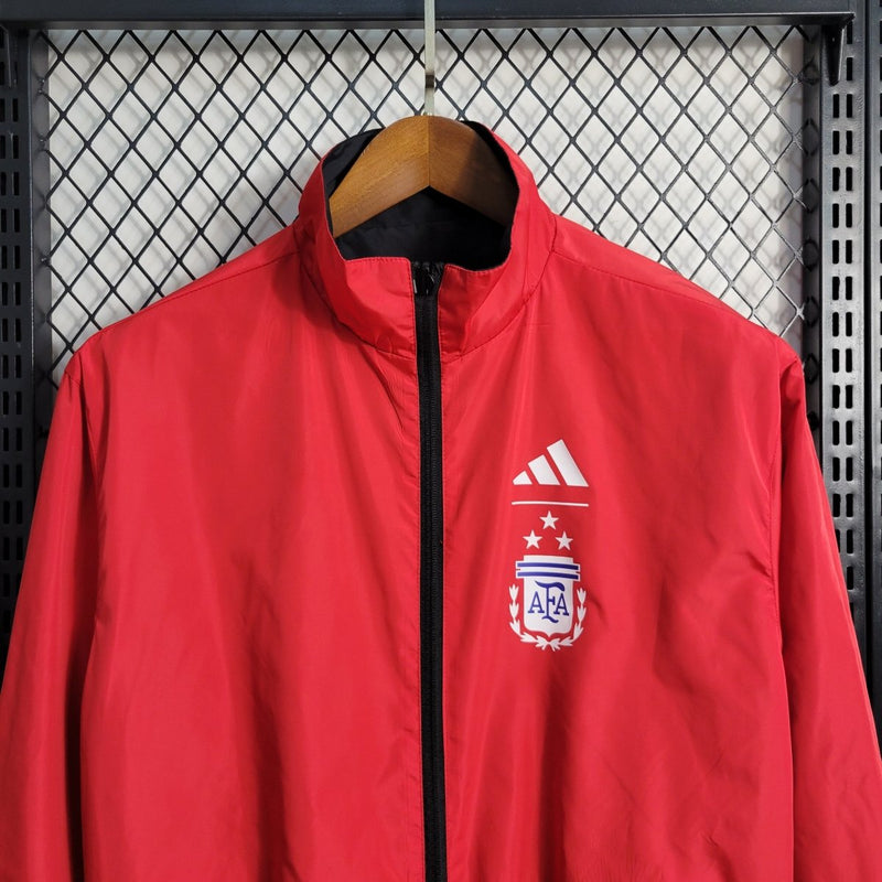 Jaqueta Corta Vento Argentina Dupla Face RedBlack Edition 2023 - FUT REAL